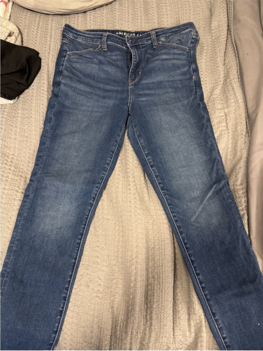 American Eagle Outfitters Blue Skinny Jeans - Stretch Mid Wash